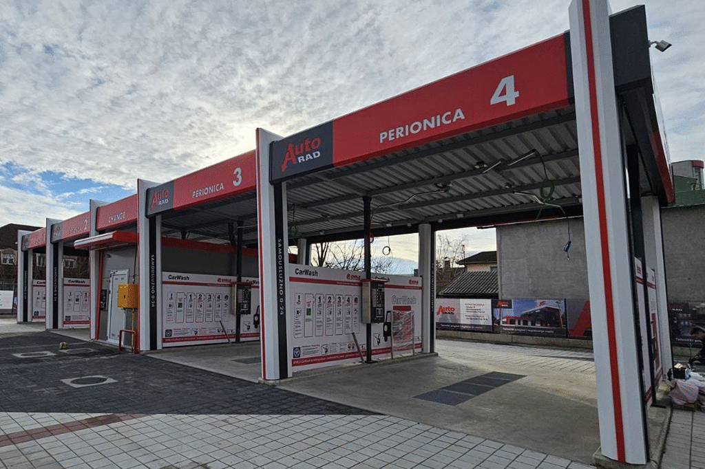Izrada i montaža samouslužnih autoperionica – metalne konstrukcije i brending širom Srbije i Evrope